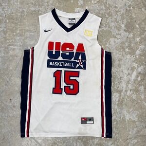 USA‎ Basketball Magic Johnson Nike Jersey M Dream Team Sewn Stitch Thrashed